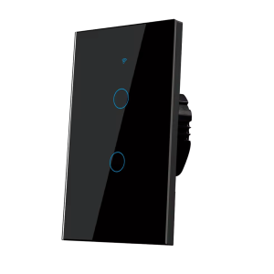 Interruptor Touch Smart 2 Gang Negro